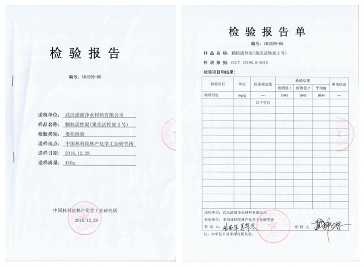 活性炭檢驗報告2號